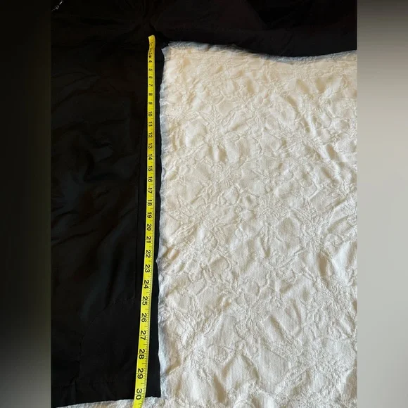 White Sierra Black Insulated Snow Pants High Rise Winter Ski Snowboard Medium - Picture 7 of 7